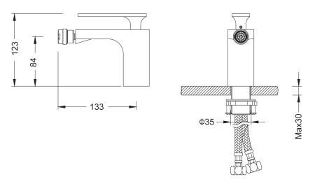 Смеситель для биде Timo Torne 4362/00F chrome